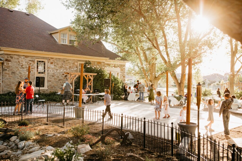 Guest on Outdoor Wedding Dance Floor | Personalize Your Outdoor Wedding Venue | Unique Outdoor Wedding Entertainment